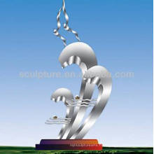 Modern Best vendu Arts Sculpture en acier inoxydable pour décoration de jardin